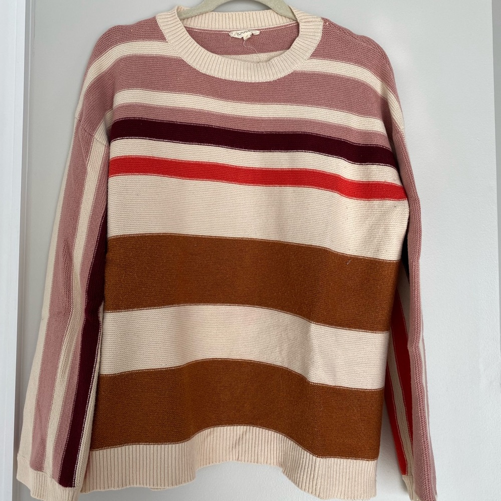Roolee Multi Color Stripe Sweater
